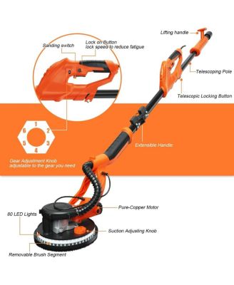 750W Variable Speed Electric Foldable Drywall Sander