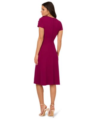 Women's Elbow-Sleeve A-Line Dress
