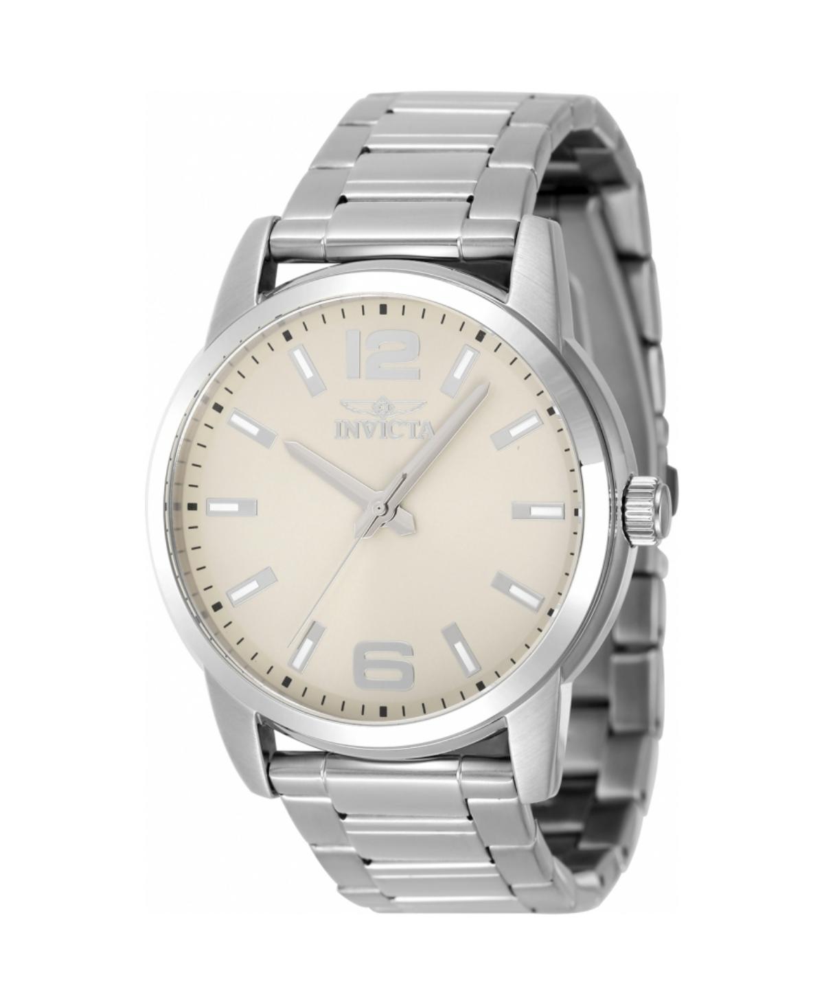 Men's 48492 Celestial Quartz 3 Hand Ivory Dial Watch - Silver