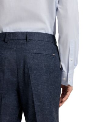 Men's Patterned Stretch Slim-Fit Pants