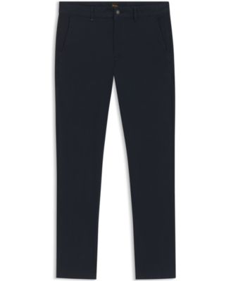 Men's Stretch-Cotton Dobby Slim-Fit Pants