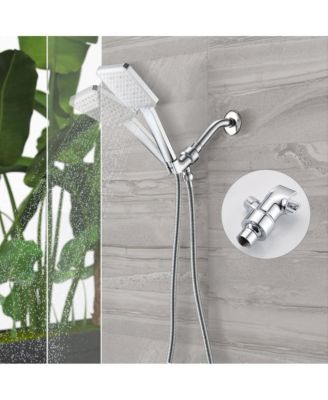 Chrome high pressure multi function with hand held shower faucet
