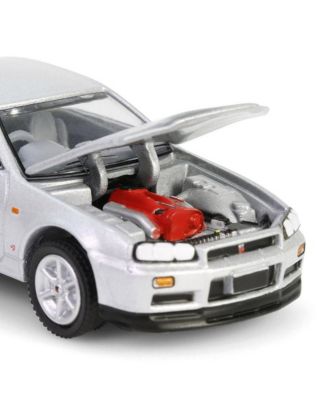 1/64 1999 Nissan Skyline V-Spec R34 Silver, 25th Anniversary Series