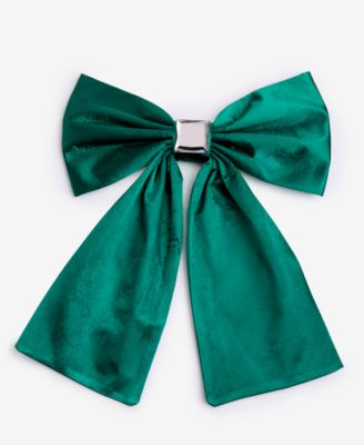 Holiday Lane - Gilded Glamour Green Bow Clip Ornament