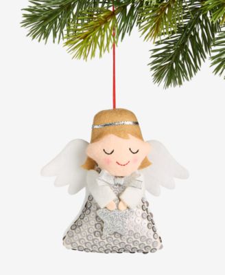 Holiday Lane - Tiny Tidings Fabric Angel Ornament