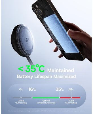 MagSafe-Compatible 3 in 1 Wireless Charger Stand, Qi2 Certified 15W Wireless Charging Station, Fast Cooling iPhone Charger for iPhone16/15, Apple Watch, AirPods - 45W Adapter Included