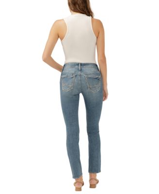 Women's Suki Mid Rise Curvy Fit Straight Leg Jeans