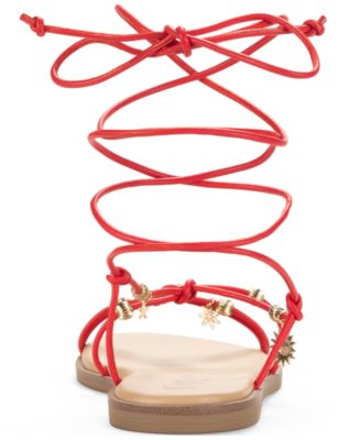 Reinaa Strappy Lace-up Flat Sandals, Exclusively at Macy's
