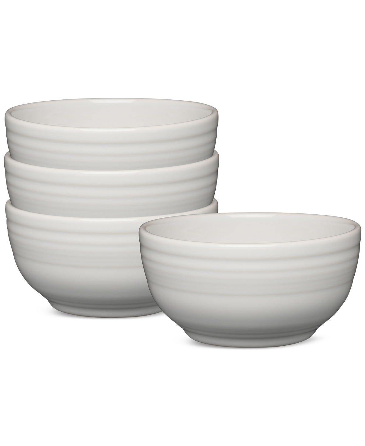 White Bistro Coupe 5.5" Cereal Bowls, Set of 4 - White