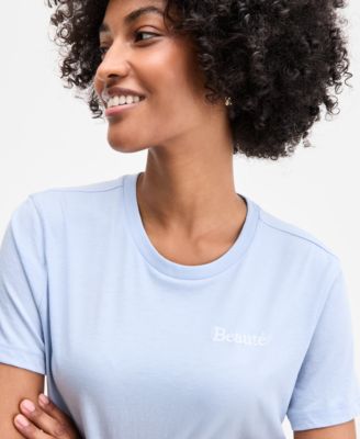 On 34th - Women's Beaute Embellished Crewneck Tee