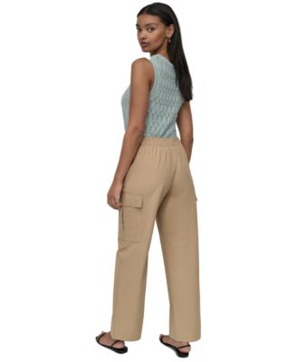 Women's High Rise Straight Leg Cargo Pants