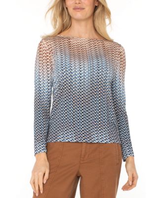 Liverpool Los Angeles - Women's Boat-Neck Long-Sleeve Knit