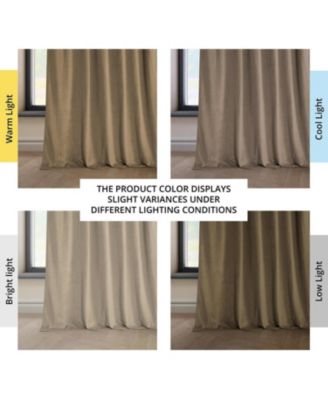 Heritage Plush Velvet Room Darkening Curtain