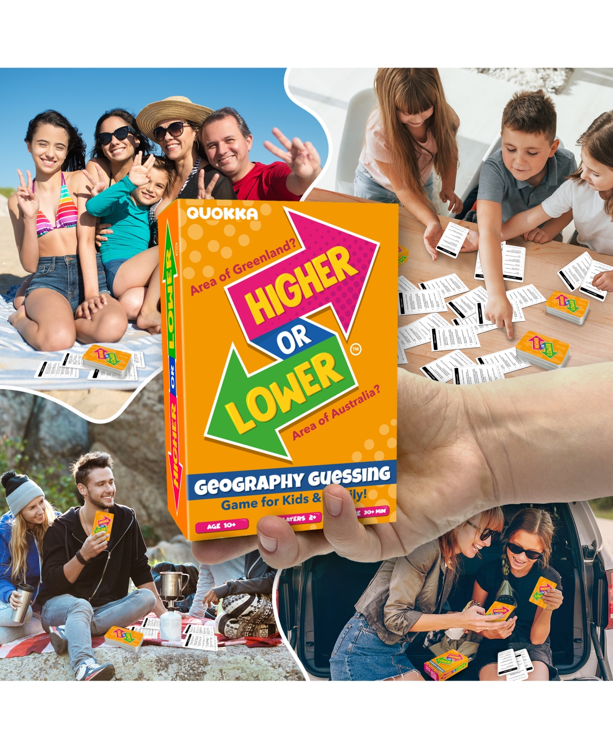 Quokka Board Game for Kids - Family Card and Adults Higher or Lower | Guess Fun Questions Easy to Learn 2 + Players