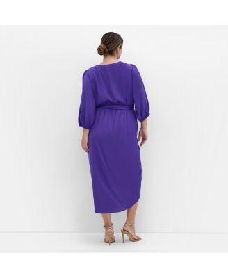 Plus Size Opulent Elbow Sleeve Dress