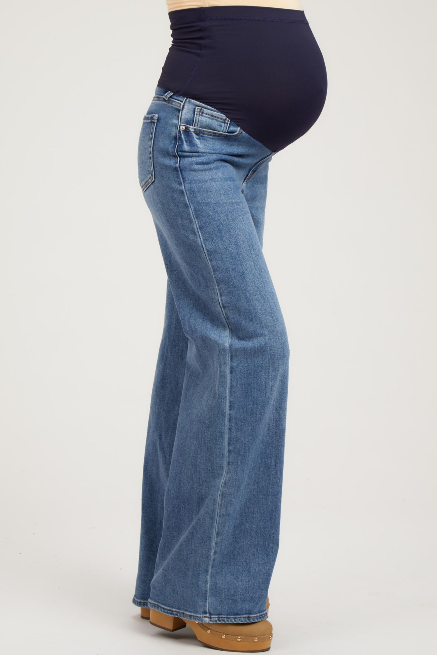 Women's Blue Wide Leg Jeans