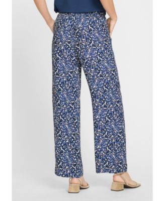 Women's Anna Fit Wide Leg Leo Print Pant