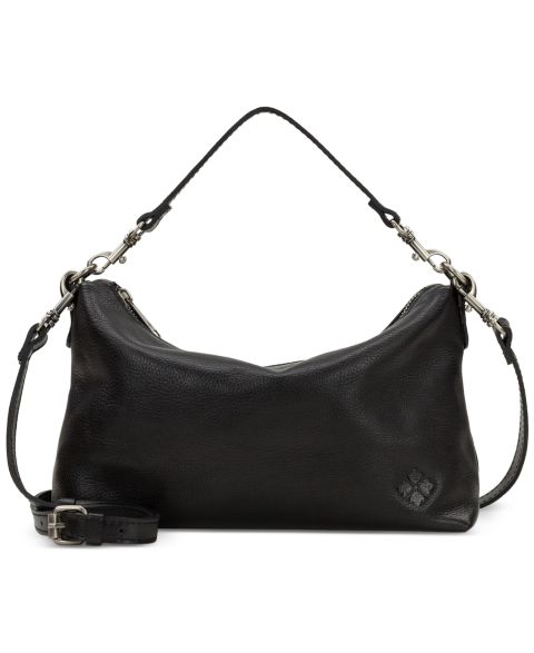 Женская сумка Patricia Nash Kolena Small Leather Slim Shoulder, цвет: Чёрный