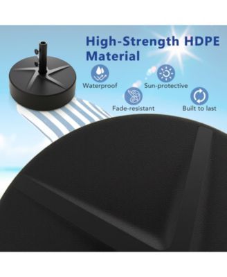 Patio Umbrella Base and Sand Fillable Market Table Umbrella Stand