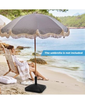 Fillable Umbrella Base with Shell Texture and 3 Coupler Sizes