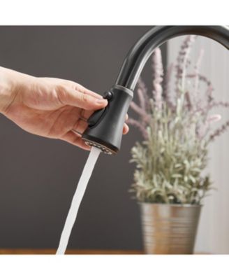 Single-Handle Pull-Down Sprayer 3 Spray High Arc Kitchen Faucet With Deck Plate