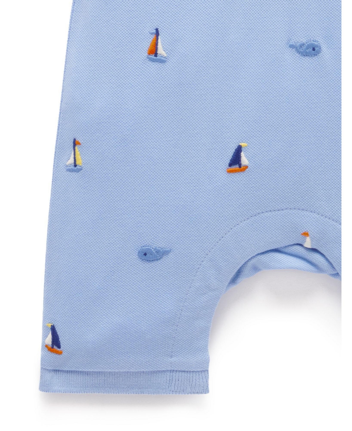 Purebaby Baby Boy Polo Romper