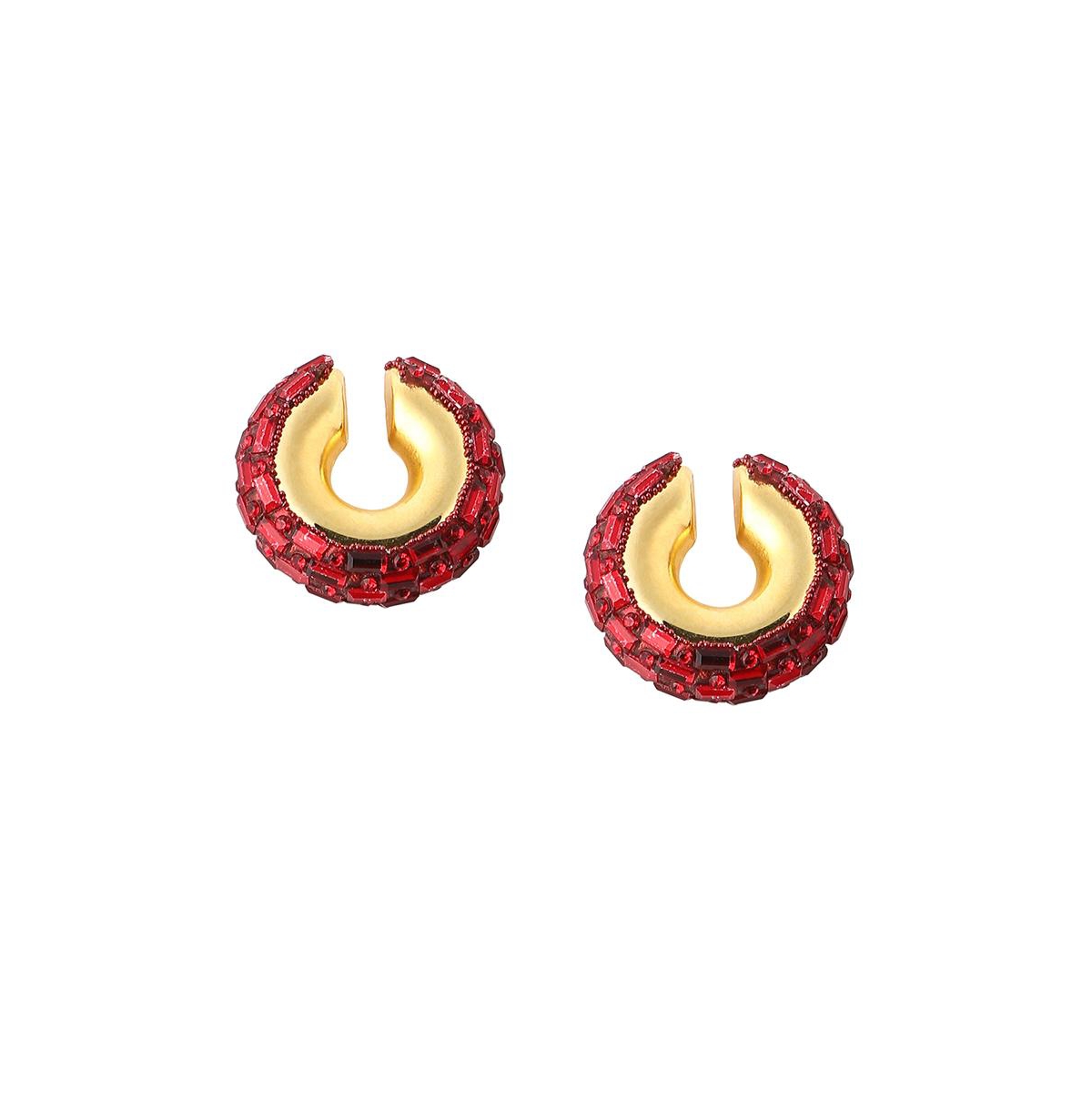Sohi Women's The Mirror Cuff Earrings
