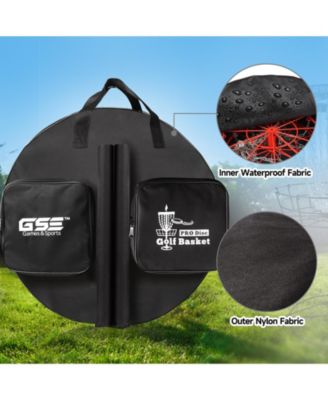 Disc Golf Basket Carrying Bag, Golf Frisbee Basket Transit Bags for 12-Chain/24-Chain Golf Targets Basket