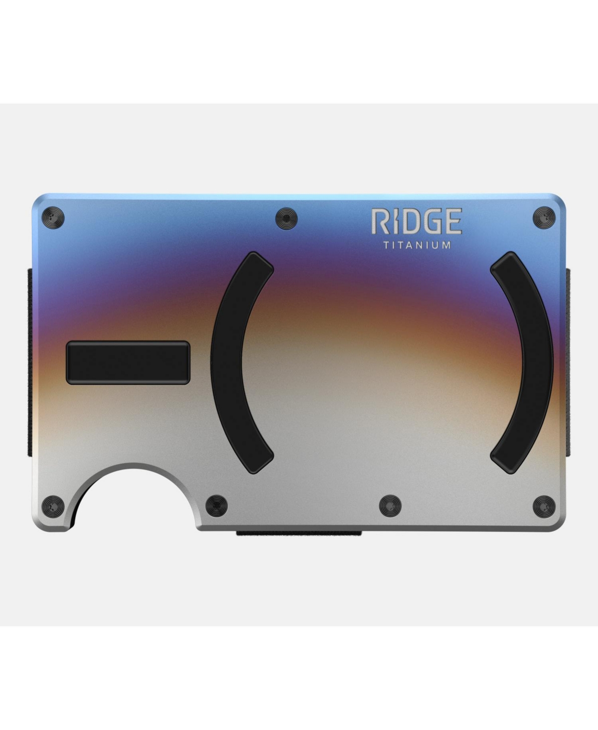 Men's Ridge Wallet For Magsafe - Burnt Titanium - Cash Strap - Burnt titanium