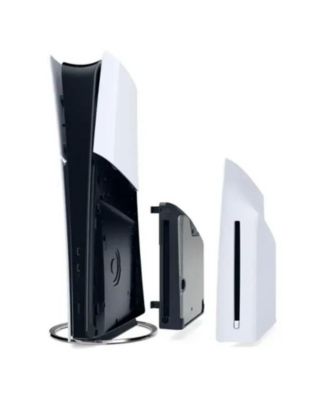 PlayStation 5 Slim Digital Bundle with Disc Drive, Vertical Stand, and MightySkins Voucher