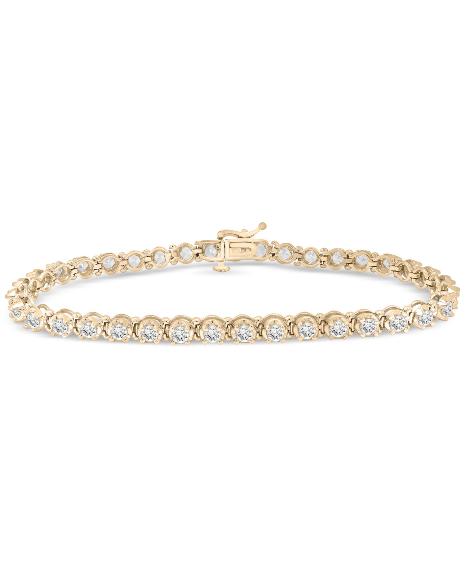 Diamond Bracelet Collection (2-3/4 ct. t.w. - 3-3/4 ct. t.w.) in 14k White or Yellow Gold, 6-1/2" to 9"