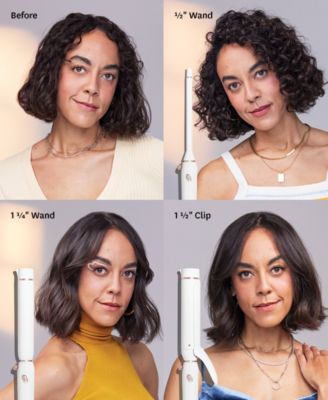 Switch Kit Curl Trio Professional Ionic Interchangeable Curling Iron with 3 CeramicClip & Wand Barrels for Curling and Waving