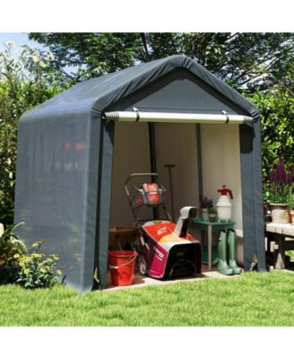 Outdoor Portable Motorcycle Shelter with Waterproof Cover for Storage