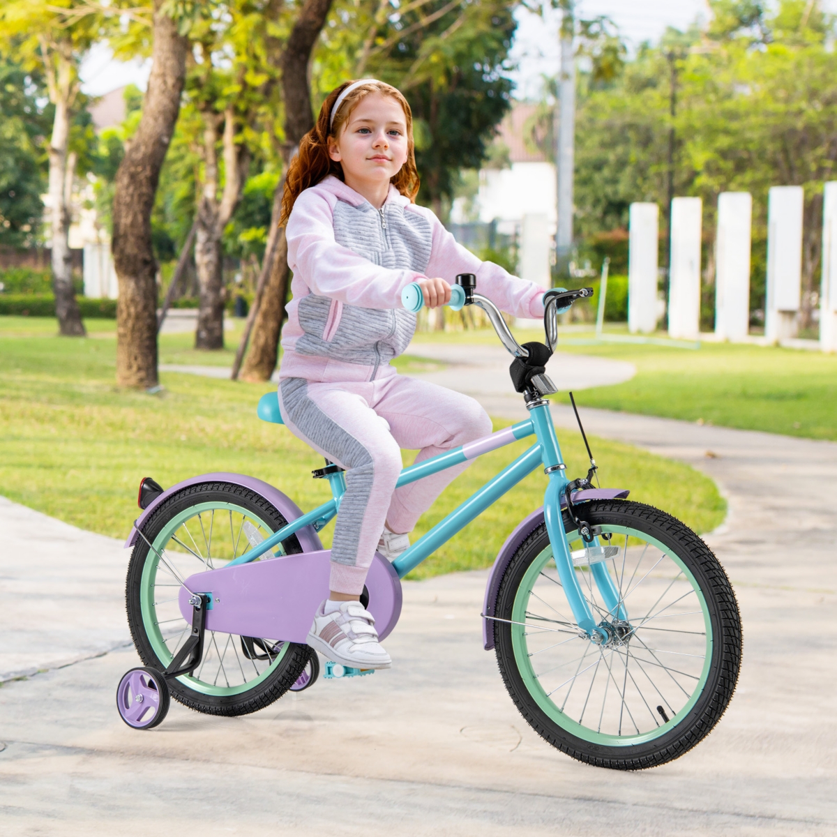 Adjustable Handlebar Saddle Kids Bike Lightweight Easy to Ride