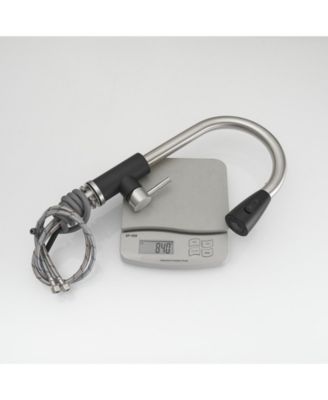 Single-Handle Pull-Out Sprayer Kitchen Faucet with Supply Lines in Matte Black and Brushed Nickel