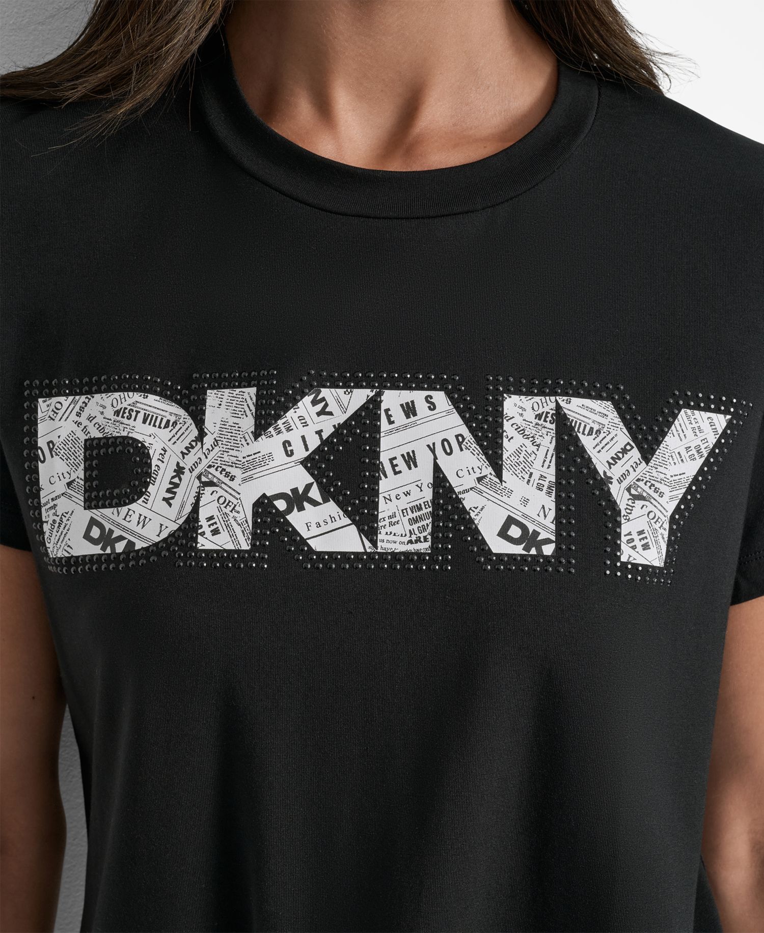 Women's Newspaper Logo Crewneck T-Shirt
