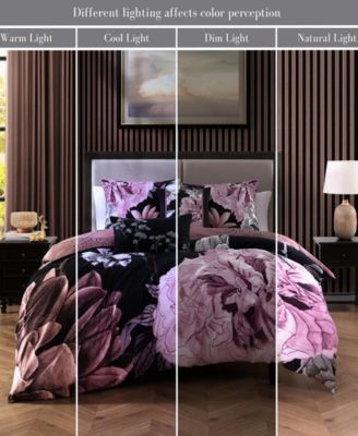 Midnight Meadow Bedding Cotton Reversible 5 Piece Comforter Set, King Size