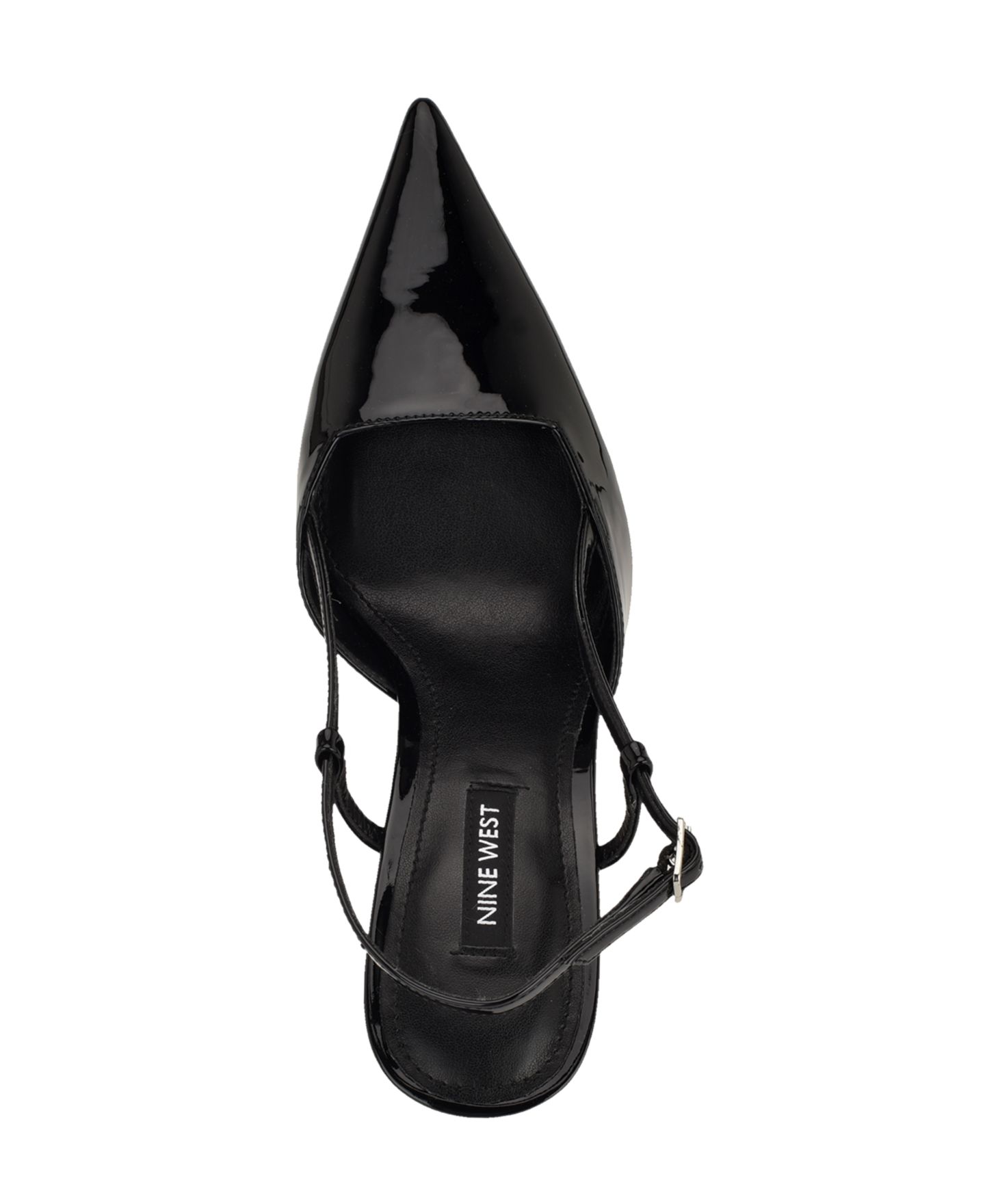 Женские туфли Nine West Mianda Slingback Stiletto Pumps, цвет: Чёрный лаковый — фото 4