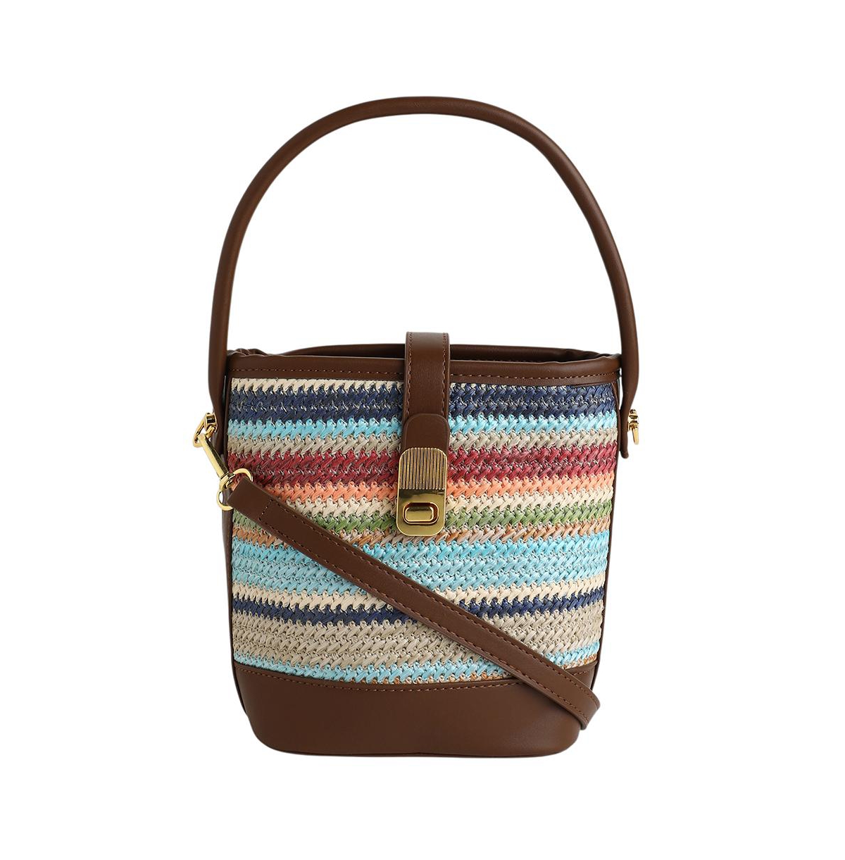 Women's The Portofino Bucket Bag - Multicolour - Brown