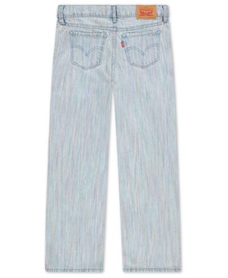 Big Girls Rainbow Denim Wide Leg Jeans