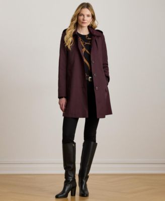 Women's Hooded A-Line Raincoat