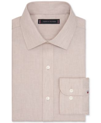 Mens Regular Fit Linen Dress Shirt