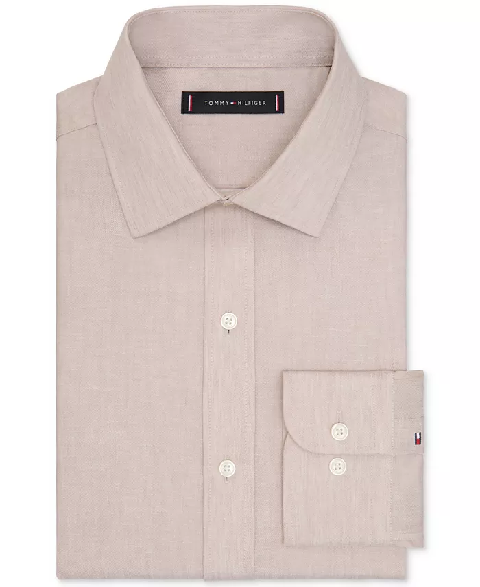 Mens Regular Fit Linen Dress Shirt - thumbnail 10
