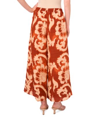 Women's Paisley-Print  Shirt & Wide-Leg Pant