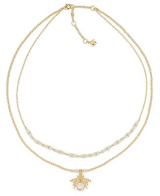 Summer Bees Double Strand Short Necklace