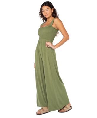 Just Passing By Smocked Jumpsuit