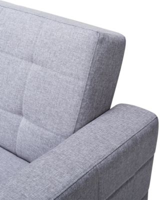 87" Polyester Frankfort Convertible Sofa Bed, Created for Macy's