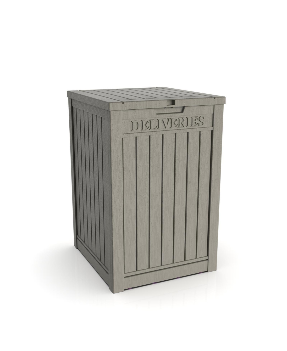 31 Gallon Resin Outdoor Patio Storage Deck Garden Storage Box with Side Handles - Coffee