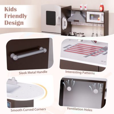 Corner Toy Kitchen Set with Light with Sounds Interactive