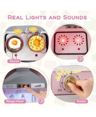 Kitchen Playset with Ice Maker and Sounds for Ages 3+